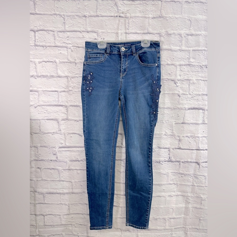 Orsay European Women’s Embellished Skinny Jeans‎ Size 38 EU US Size 8